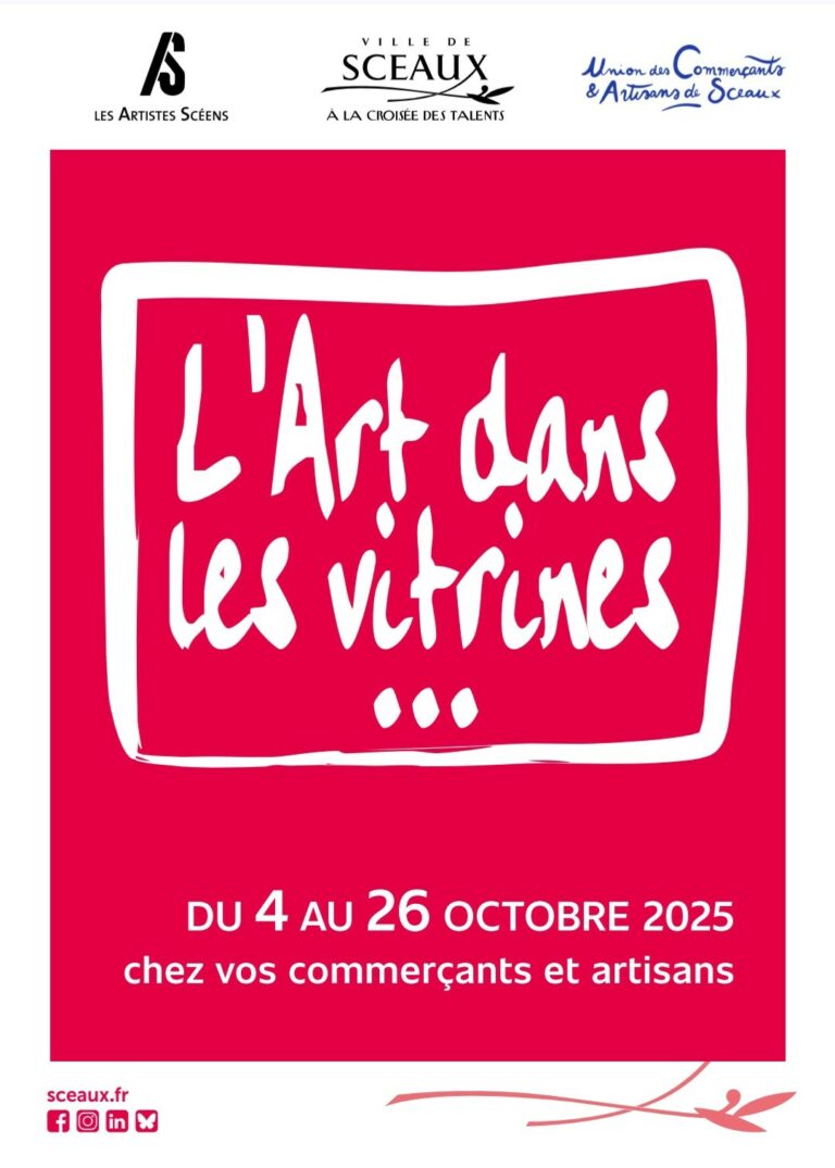 affiche art dans les vitrines